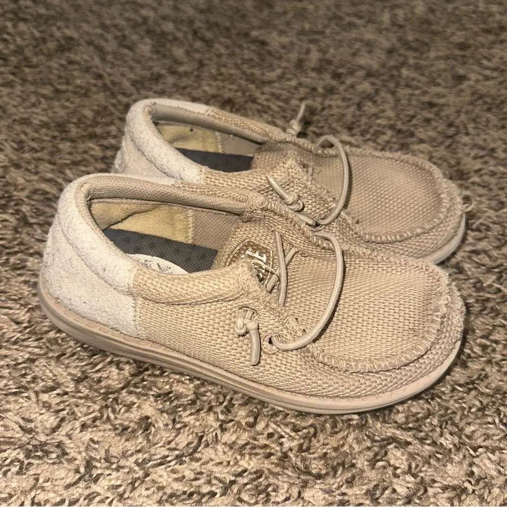 Hey Dude Kids Moccasins in Beige